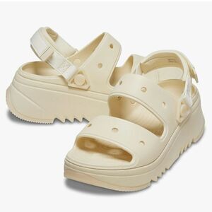 Size M 11 / W 13 Crocs Classic Hiker Xscape Chunky Platform Sandals Vanilla Shoe